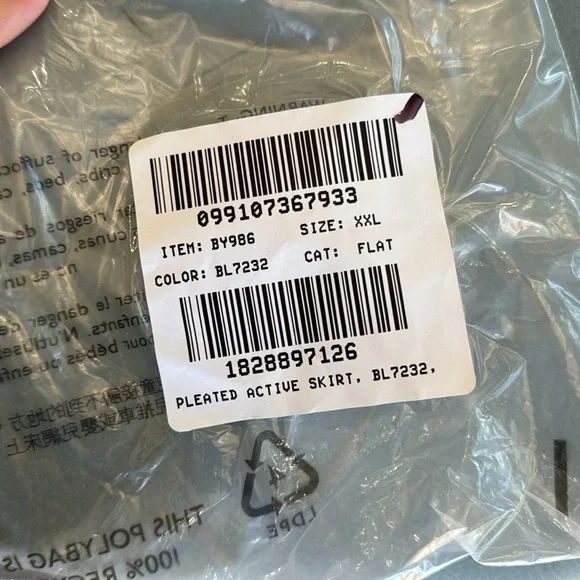 J. Crew Navy Blue Pleated Athletic Active Skort XXL - Picture 7 of 8